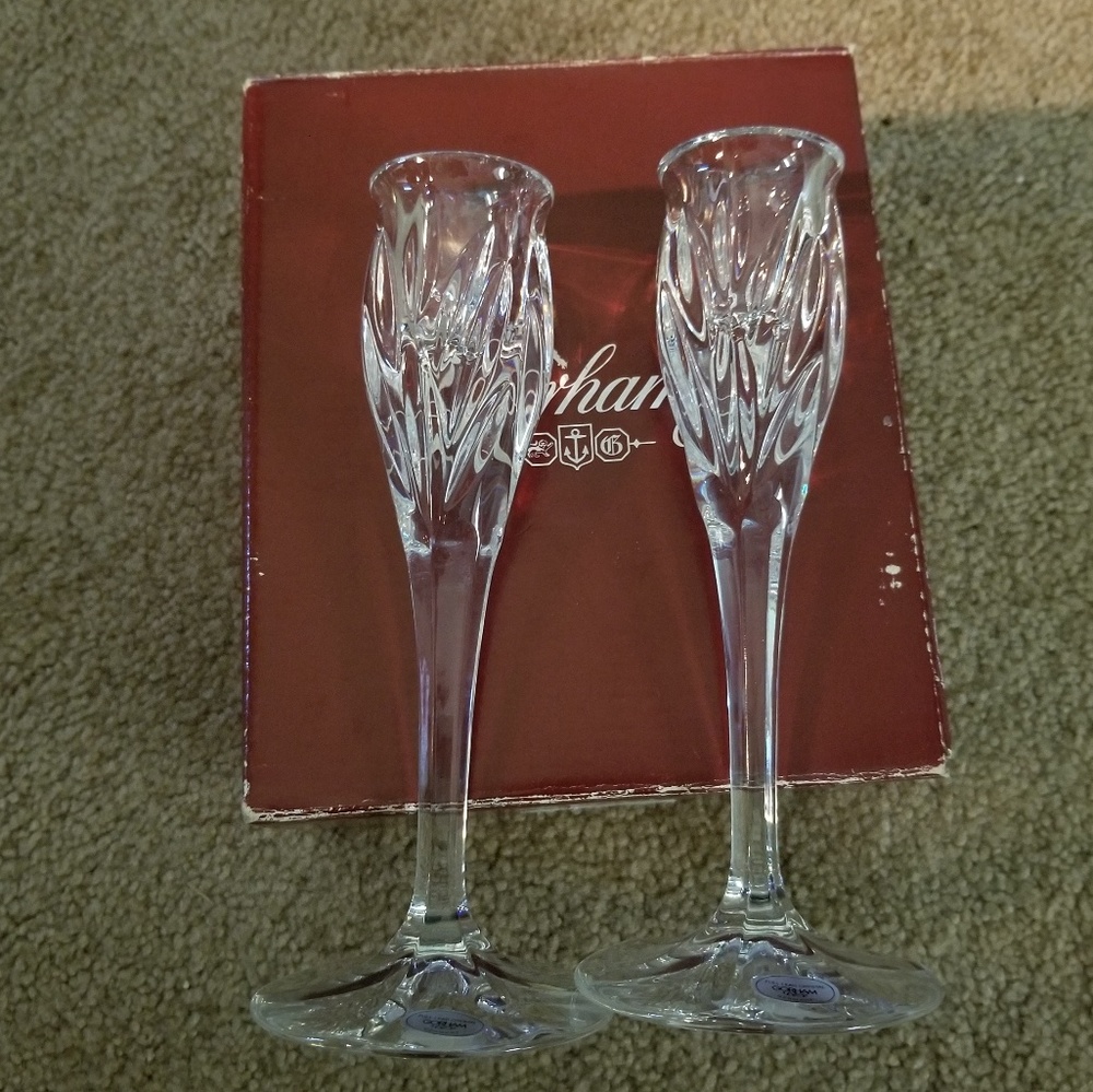 Gorham Star Blossom Candlesticks (Pair)